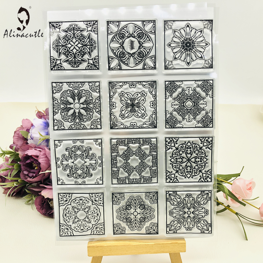 Ceramic Tile Blank - Alinacutle CLEAR STAMPS Vintage Tile Square
