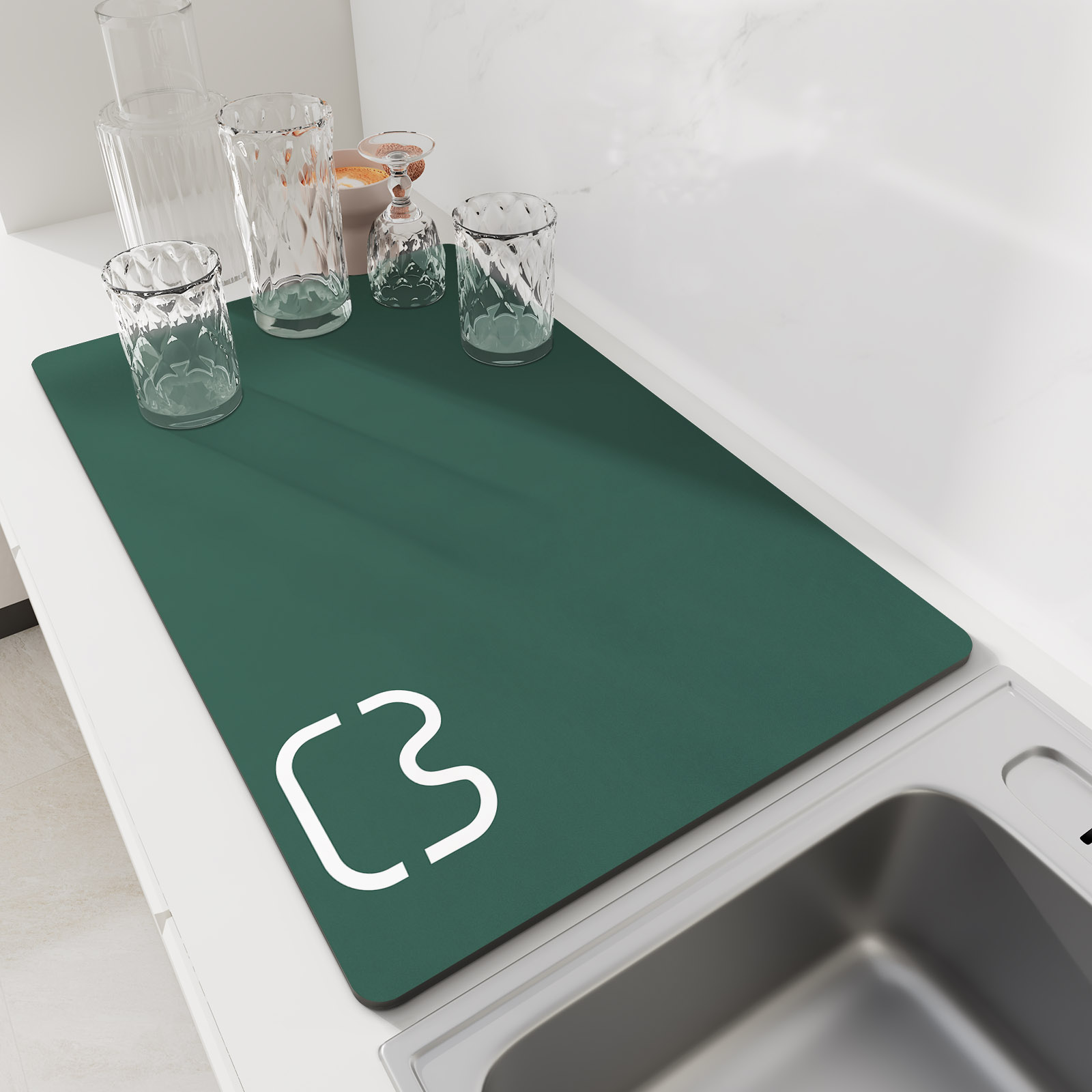 Door Mat Blank - Super Absorbent Dish Drying Mats Coffee