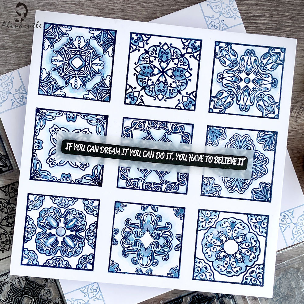 Alinacutle CLEAR STAMPS Vintag - Ceramic Tile Blank 리뷰 및 가격
