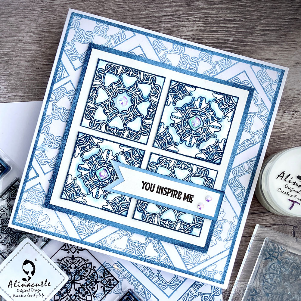 Alinacutle CLEAR STAMPS Vintag - Ceramic Tile Blank 리뷰 및 가격