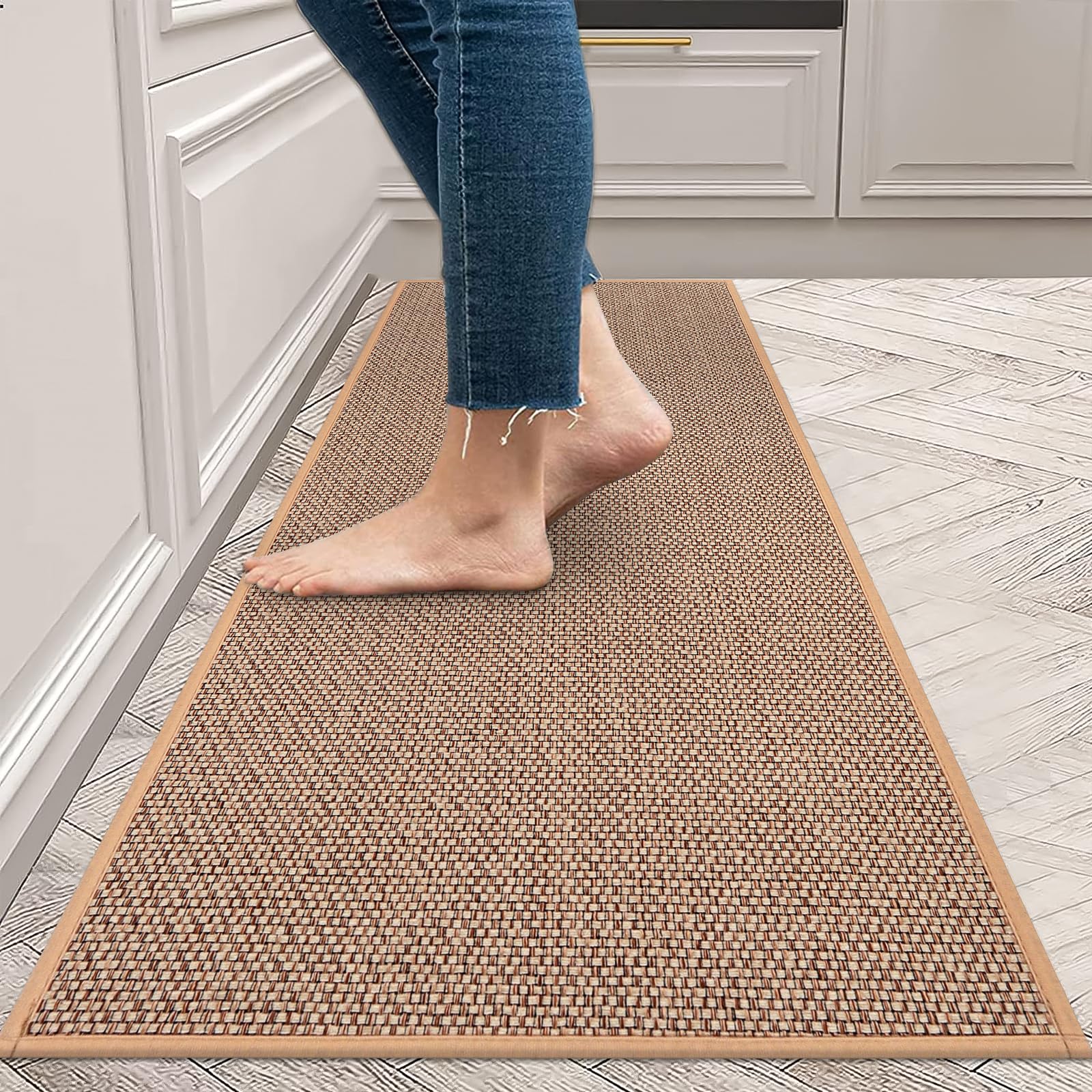 Linen Weave Kitchen Floor Mat  - Door Mat Blank 리뷰 및 가격
