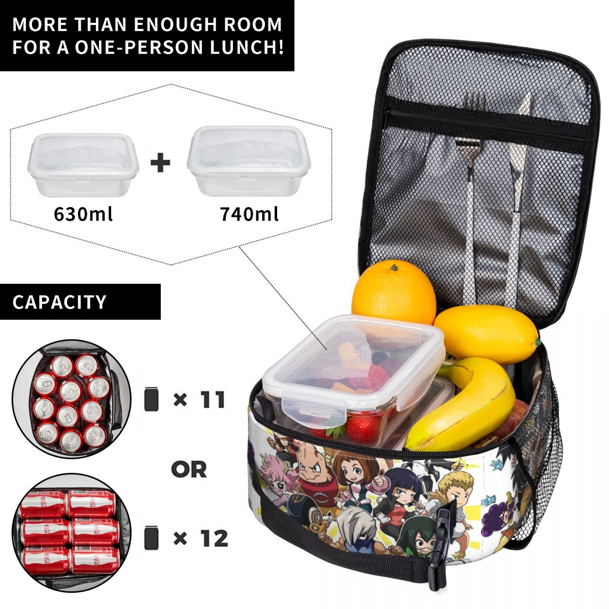 My Hero Academia Insulated Lun - Tote Bag Sublimation 리뷰 및 가격