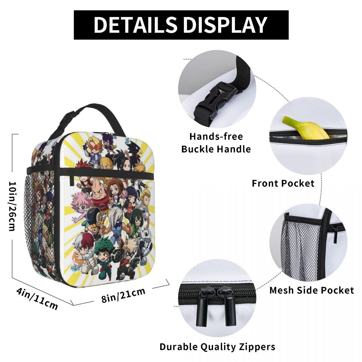 My Hero Academia Insulated Lun - Tote Bag Sublimation 리뷰 및 가격