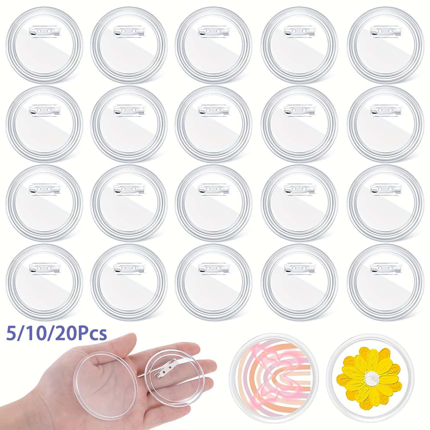5-20PCS Buttons Blanks with Pi - Button Badge Blank 리뷰 및 가격