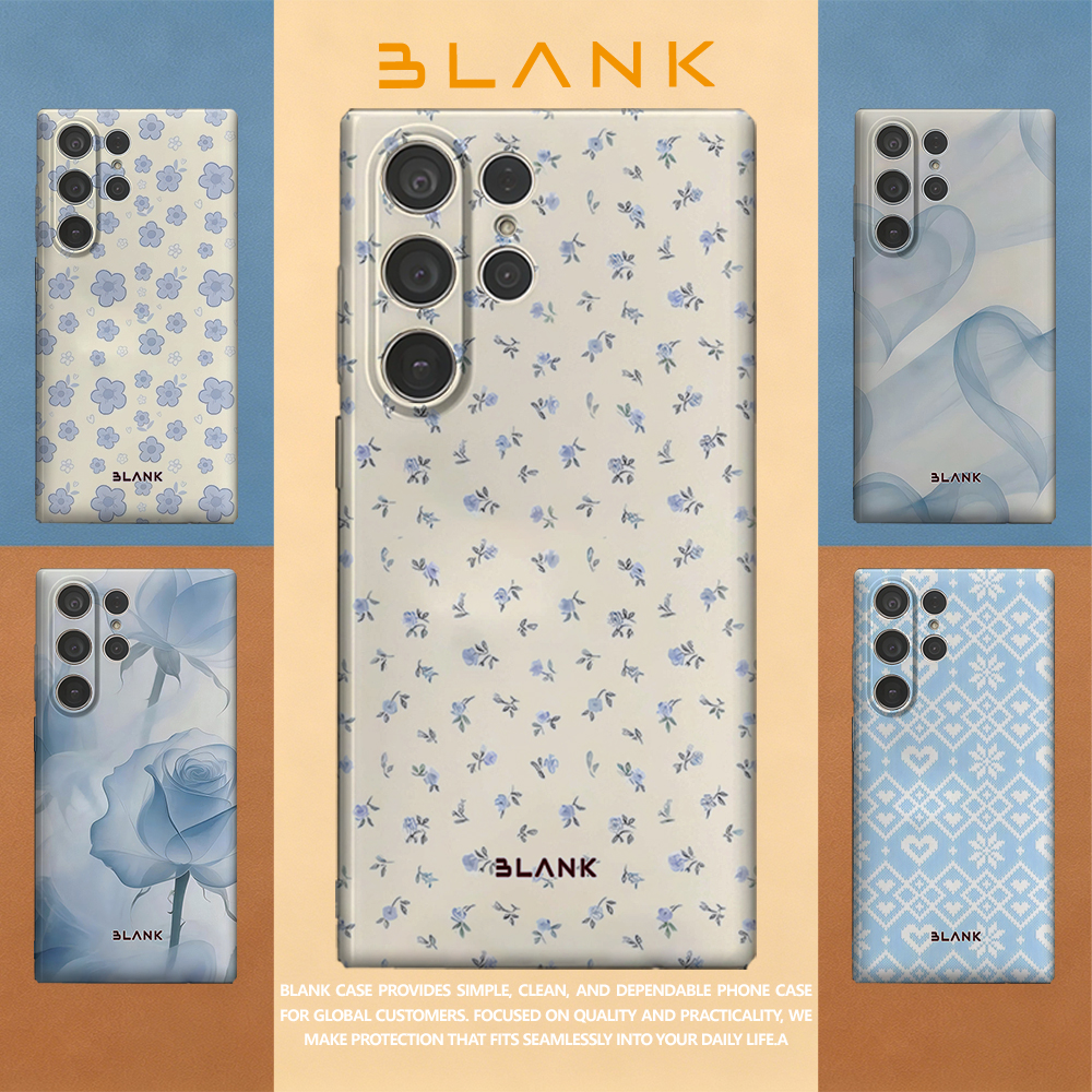 Pale Blue Floral Print For Sam - Phone Case Blank Print 리뷰 및 가격