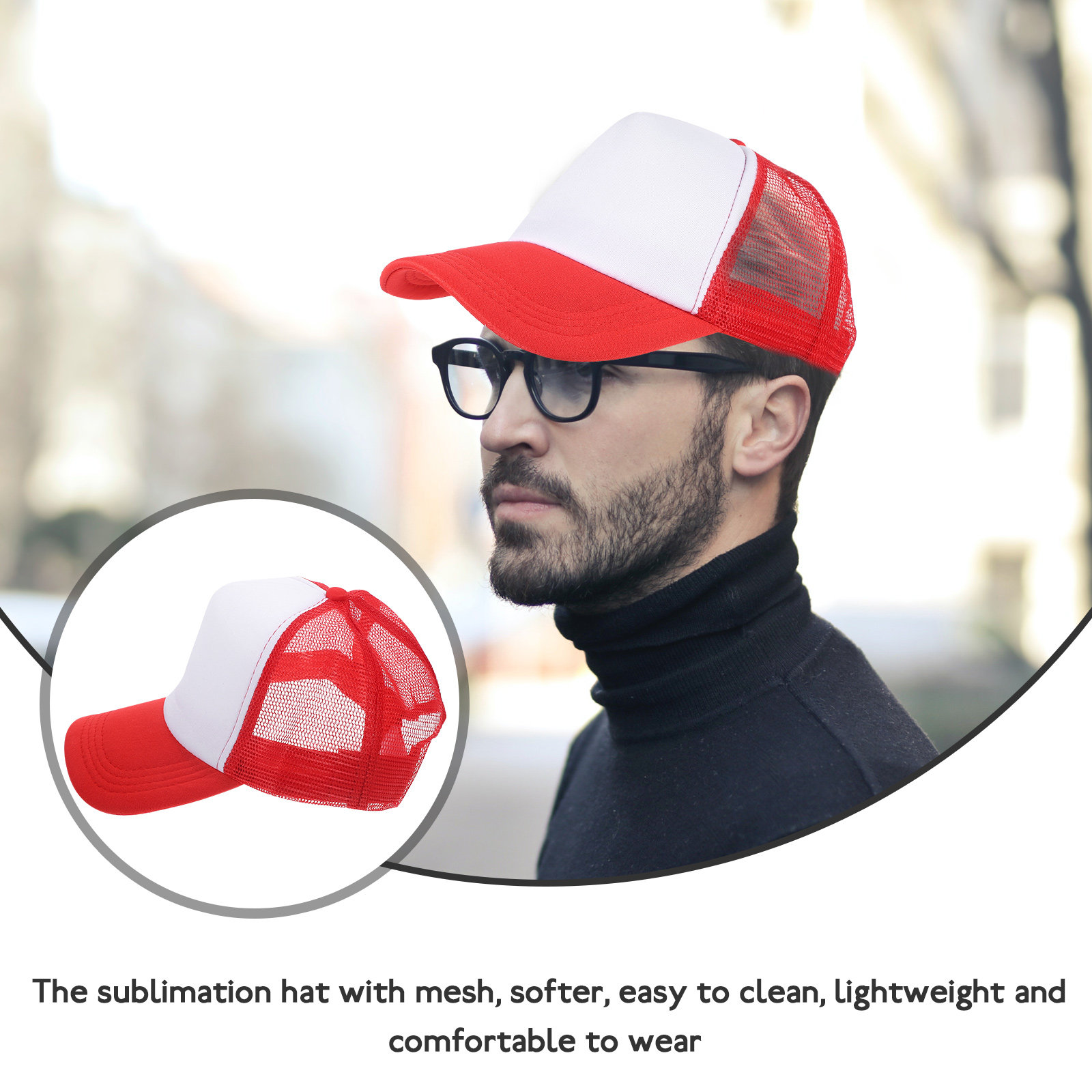 10Pcs Blank Mesh Baseball Caps - Hat Sublimation Blank 리뷰 및 가격