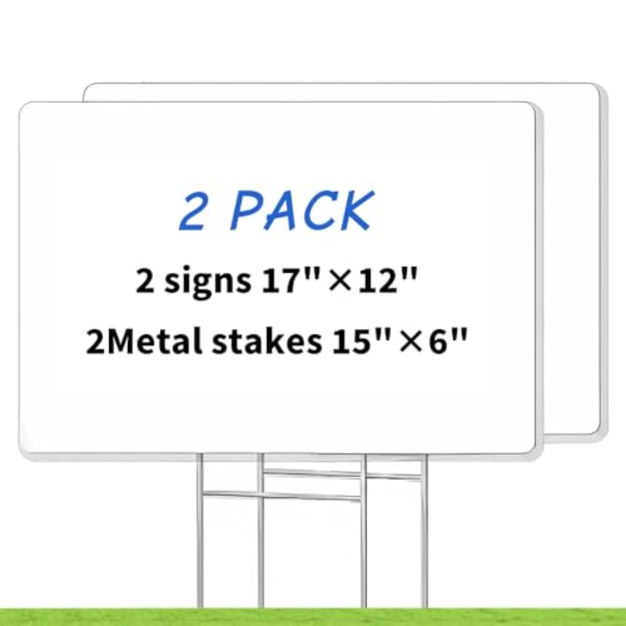 Blank Yard Signs with Stakes,  - Yard Sign Blank 리뷰 및 가격
