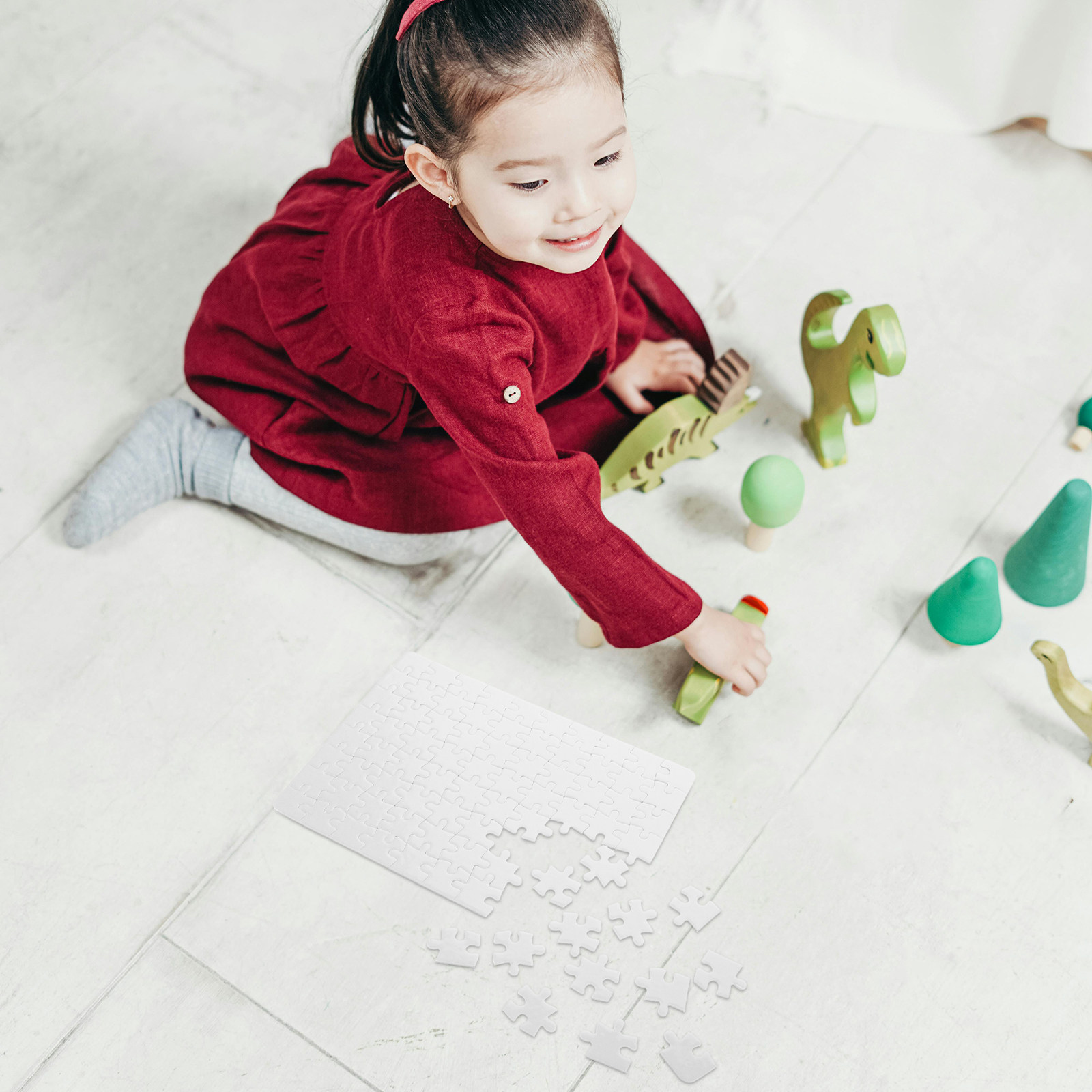 4 Sheets Sublimation Blank Puz - Puzzle Blank White 리뷰 및 가격