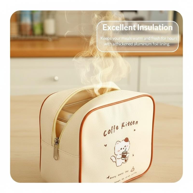 [J] Cute Cartoon Insulated Lun - Tote Bag Sublimation 리뷰 및 가격