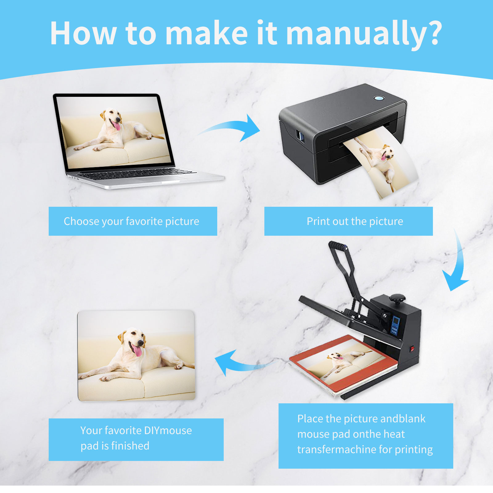 8pcs Sublimation Mouse Pad Bla - Mouse Pad Blank Sublimation 리뷰 및 가격