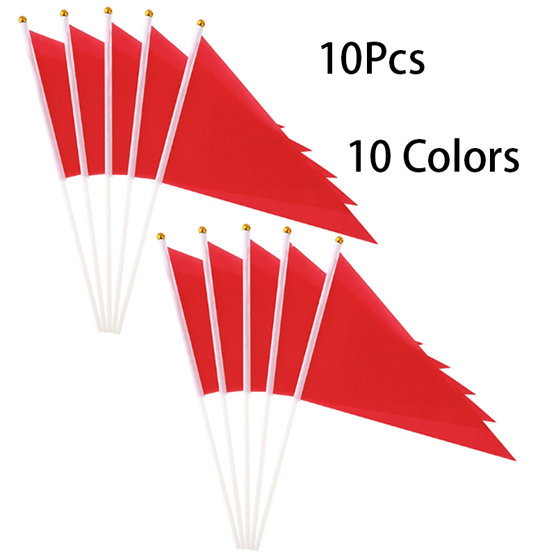 10Pcs Colorful Triangular Flag - Yard Sign Blank 리뷰 및 가격