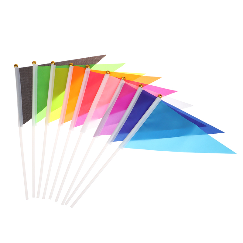 10Pcs Colorful Triangular Flag - Yard Sign Blank 리뷰 및 가격