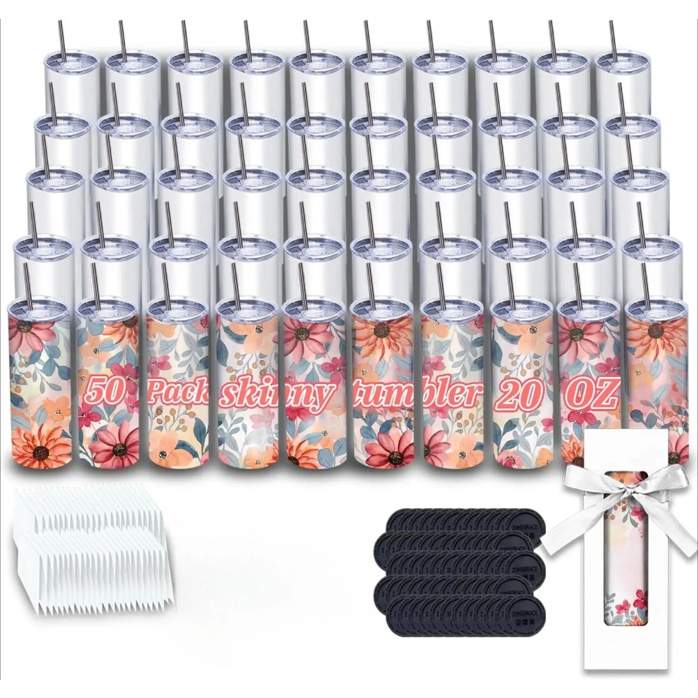 Accessorie 50 Pack Sublimation - Tumbler 20Oz White 리뷰 및 가격