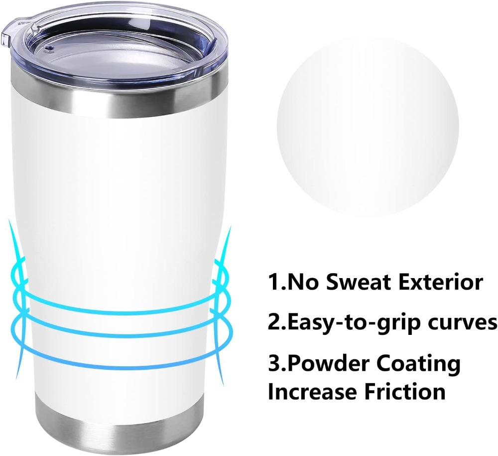20oz Stainless Steel Tumbler w - Tumbler 20Oz White 리뷰 및 가격