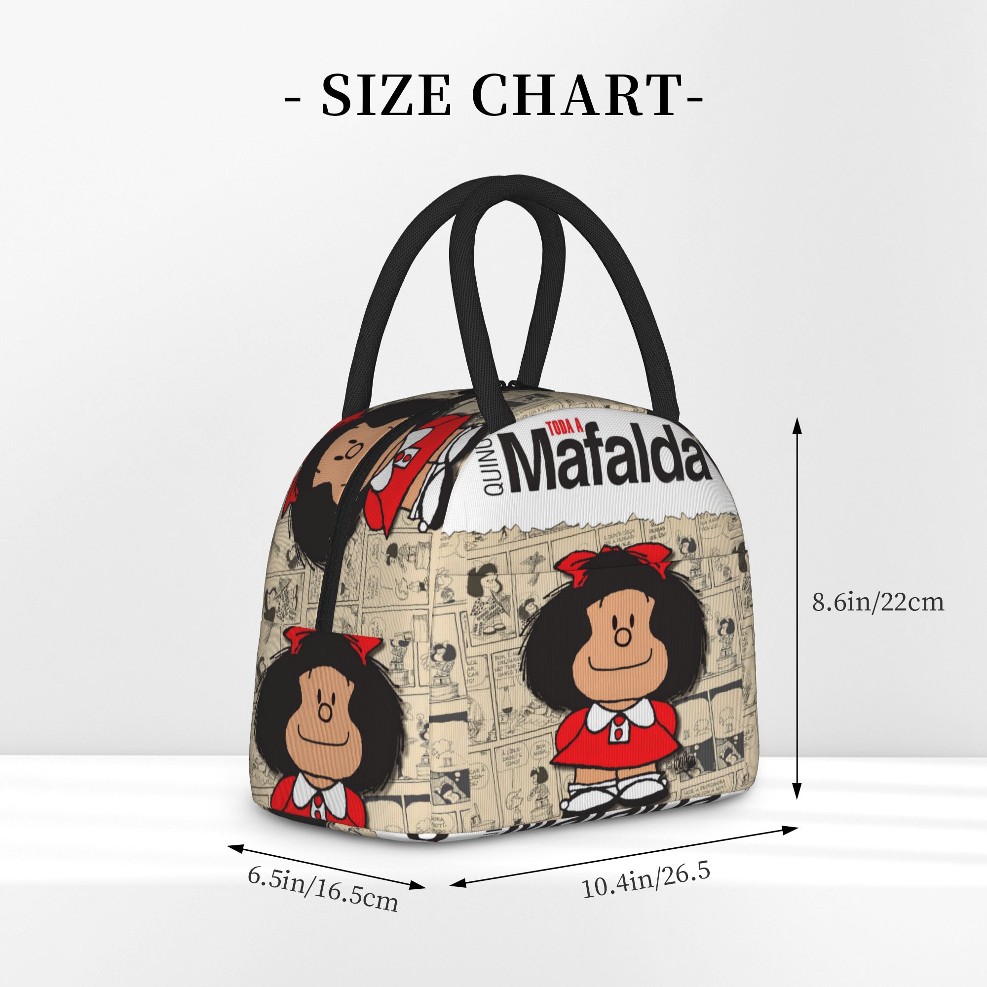 Mafalda Comic Insulated Lunch  - Tote Bag Sublimation 리뷰 및 가격