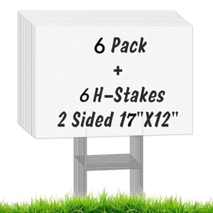 6 Pack Blank Yard Signs with S - Yard Sign Blank 리뷰 및 가격