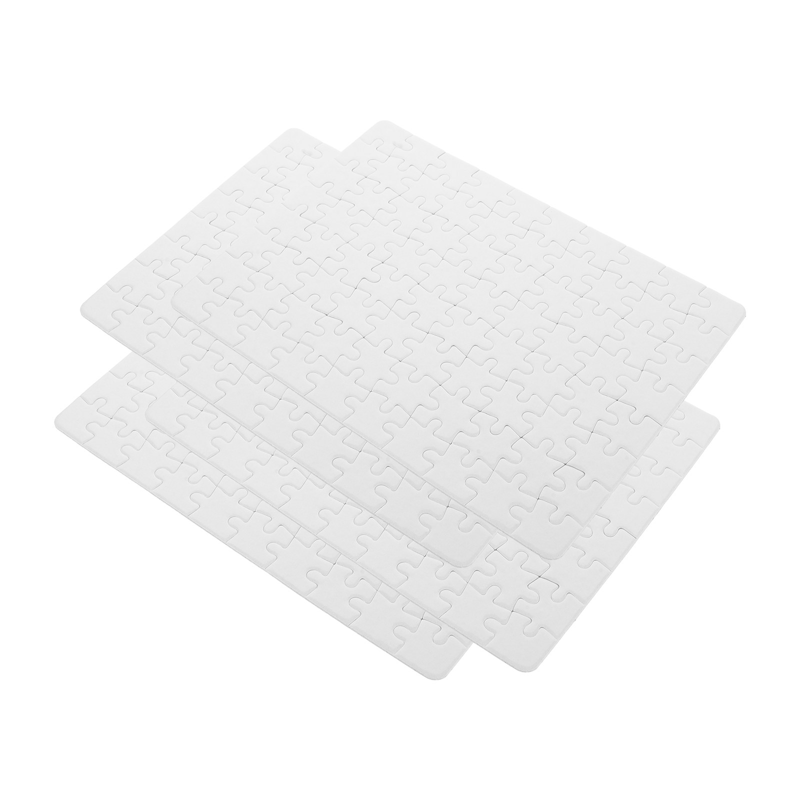 4 Sheets DIY Blank Puzzle Piec - Puzzle Blank White 리뷰 및 가격