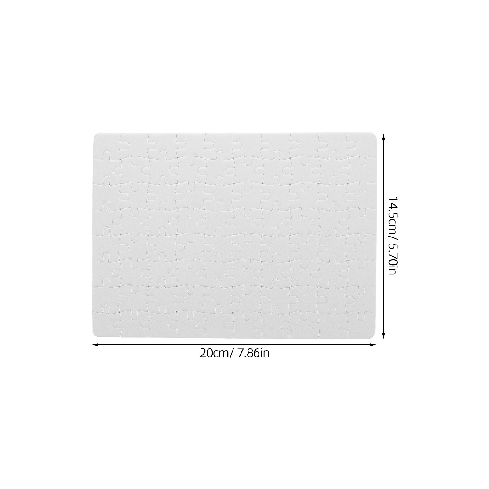 4 Sheets DIY Blank Puzzle Piec - Puzzle Blank White 리뷰 및 가격