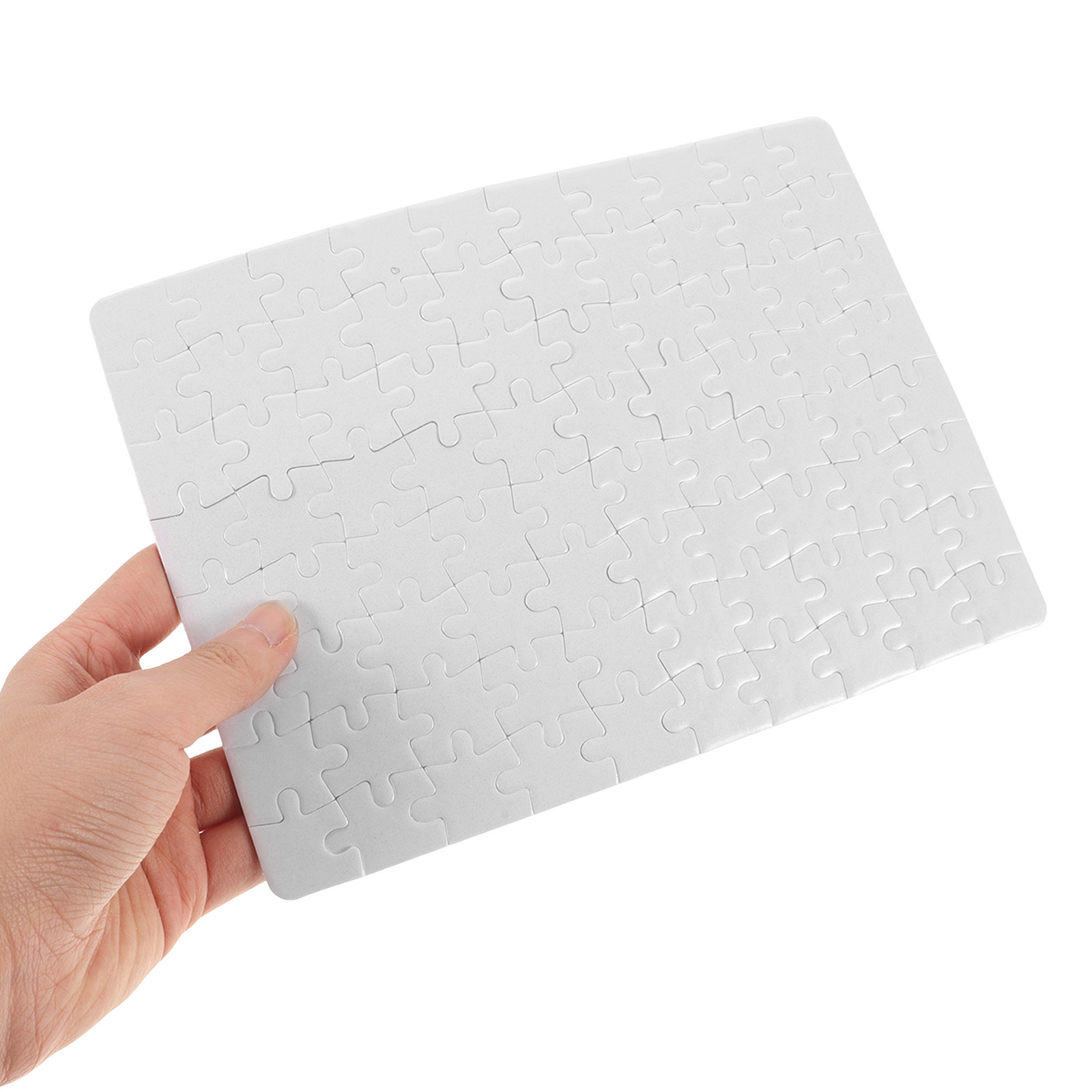 4 Sheets DIY Blank Puzzle Piec - Puzzle Blank White 리뷰 및 가격
