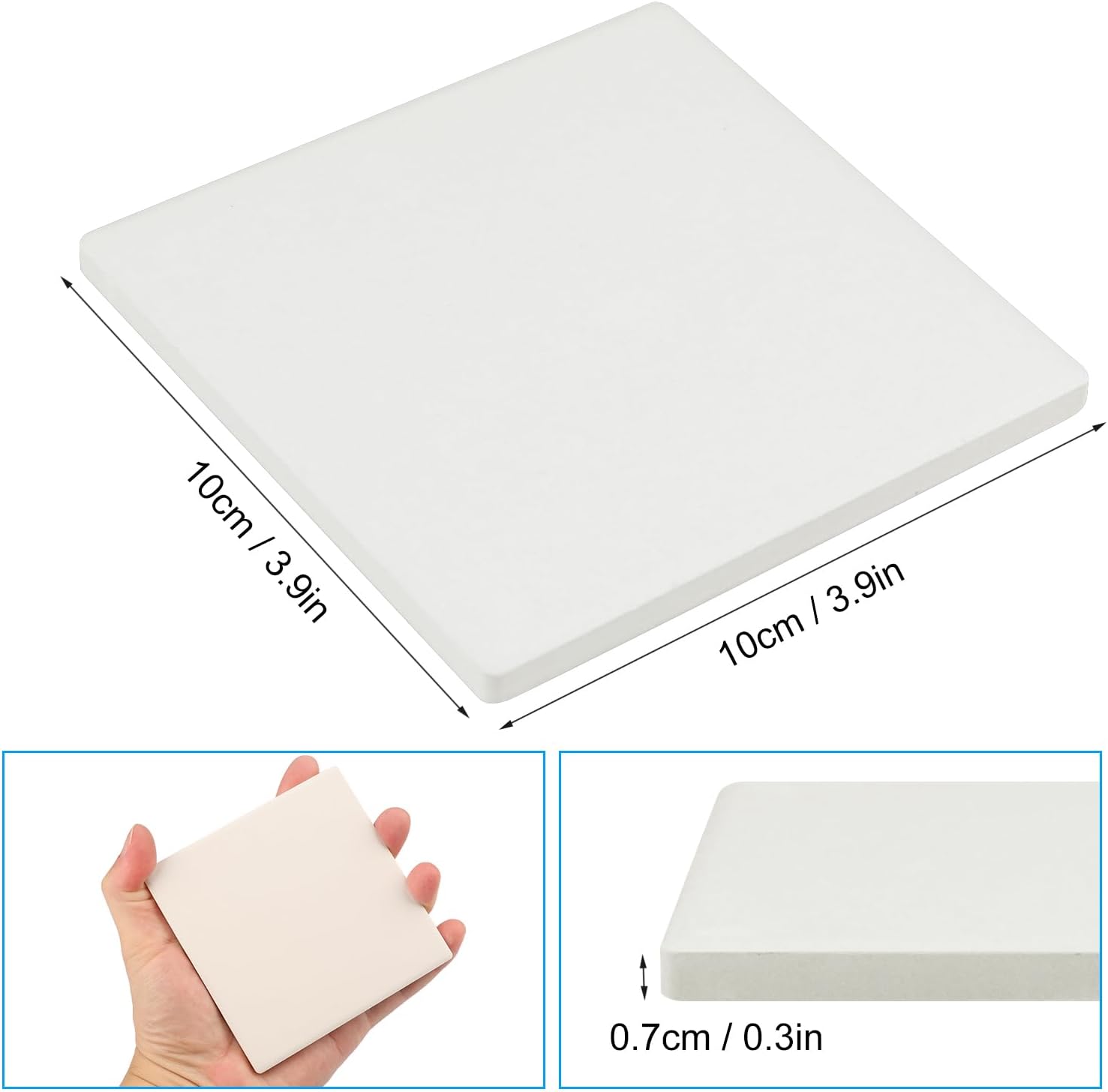 60 Pieces 4 Inch Blank Ceramic - Ceramic Tile Blank 리뷰 및 가격