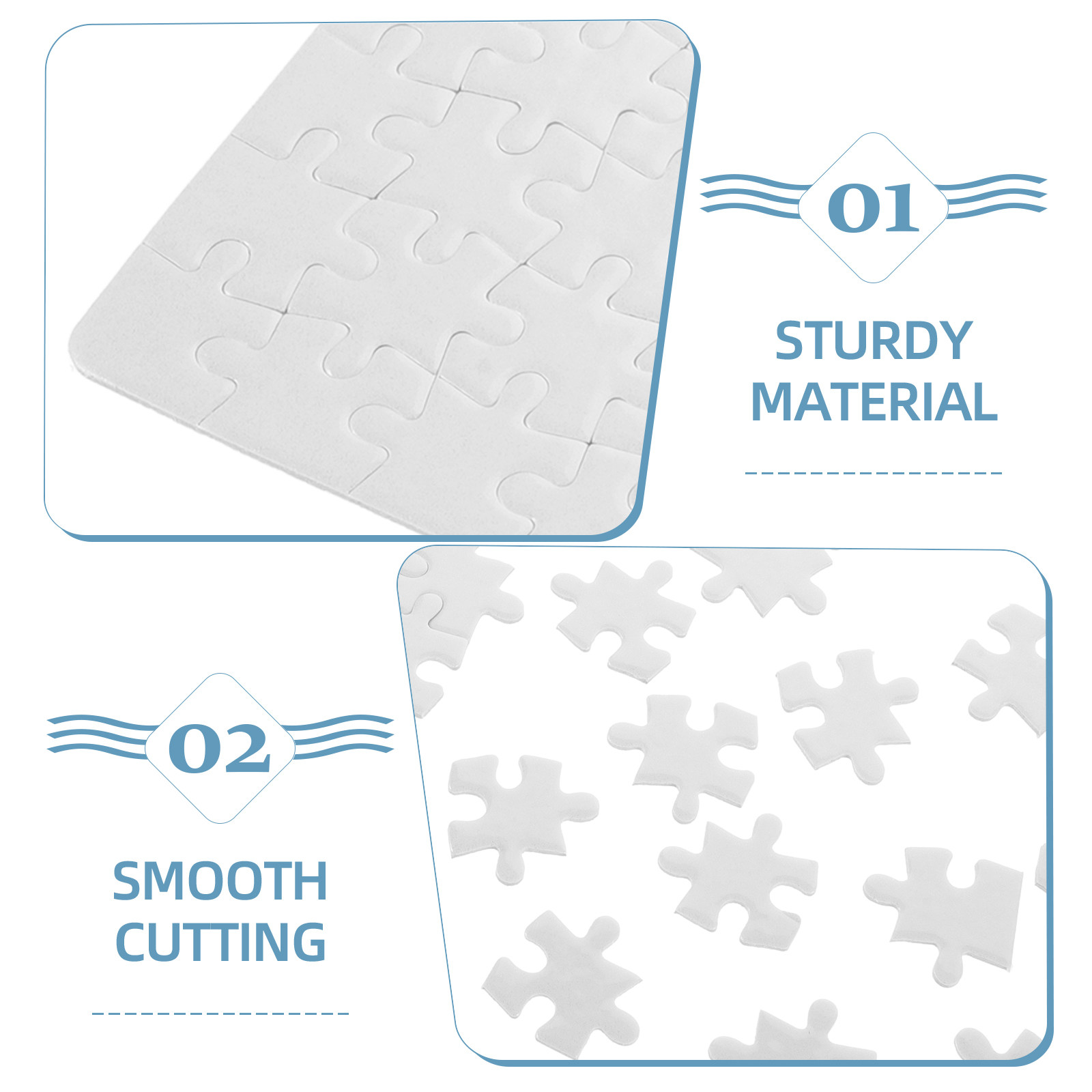4 Sheets Blank Puzzles for Sub - Puzzle Blank White 리뷰 및 가격