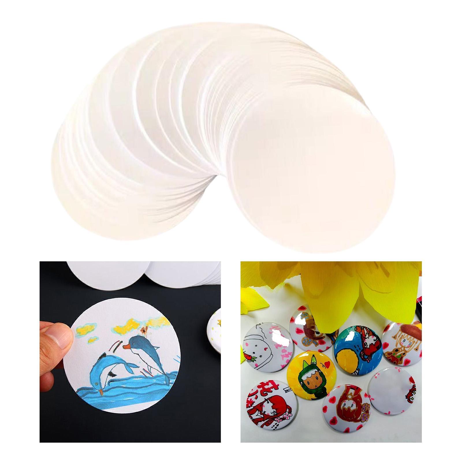 100Pcs Button Badges Blank Pap - Button Badge Blank 리뷰 및 가격